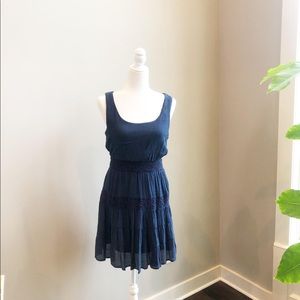NWT- LIly Rose Boho Blue Dress Size M